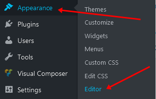 wordpress editor option