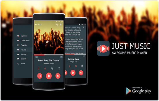 Just Music Player Android App