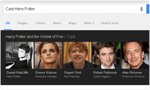 Google Find Actor Names