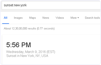 Google Sunrise And Sunset Time
