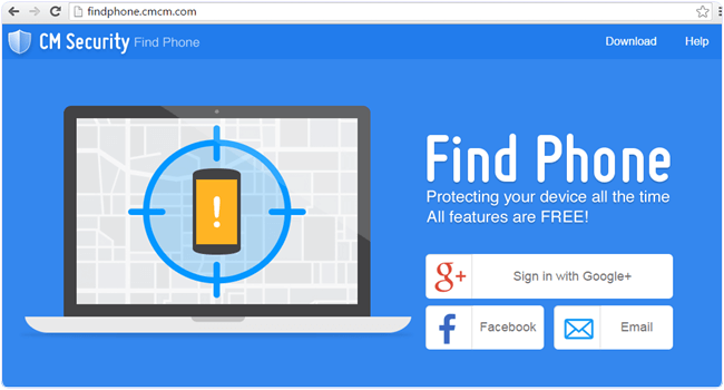 CM Security Find Phone