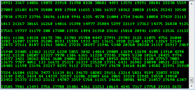 falling matrix notepad