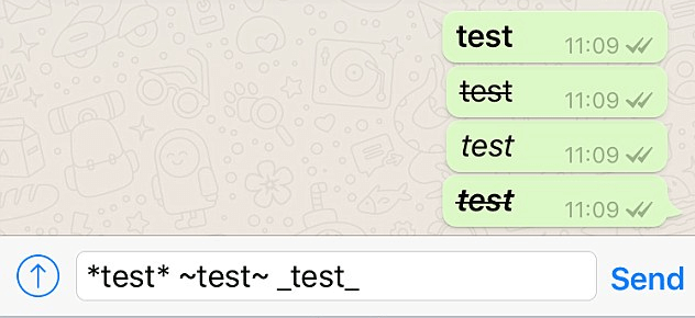 whatsapp font text