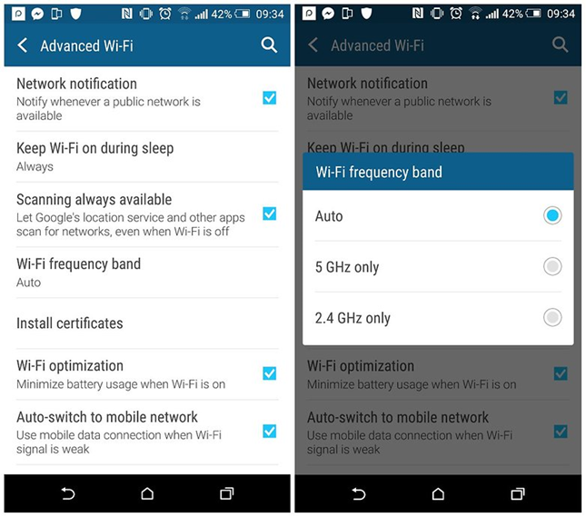 wifi frequency band