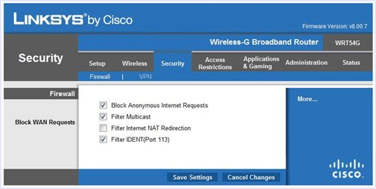 router firewall