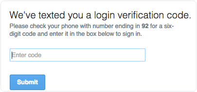 Step 2 verification enter code