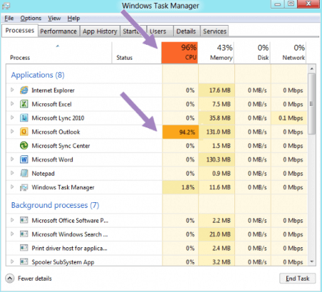 close extra apps task manager