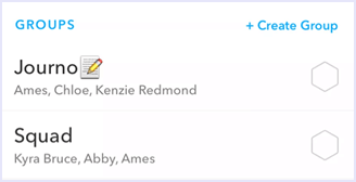 groups in snapchat