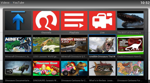 youtube on kodi