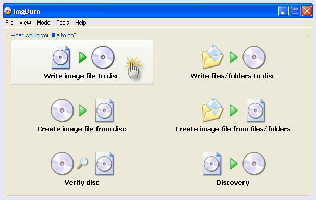 img burn dvd burning tool