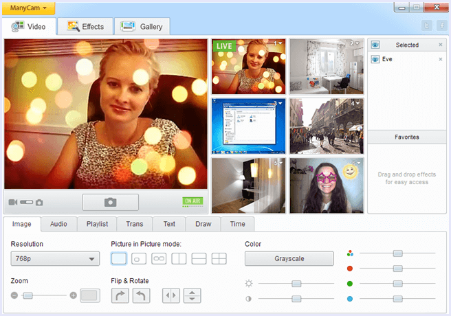 manycam webcam software