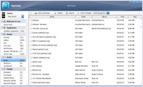 syncios alternative itunes