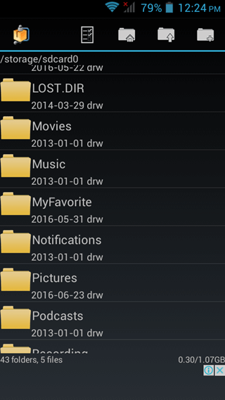 file manager androzip