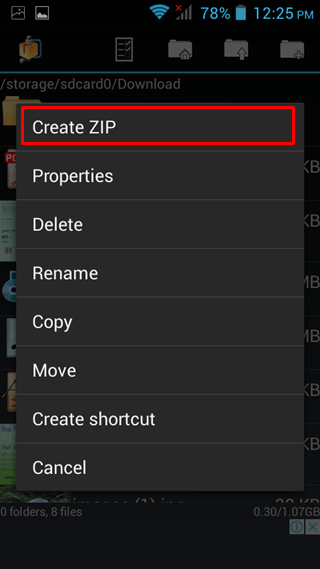 select create zip