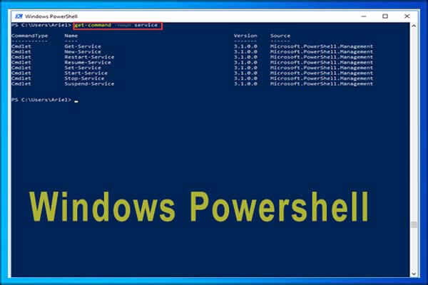 Windows Powershell Thumbnail